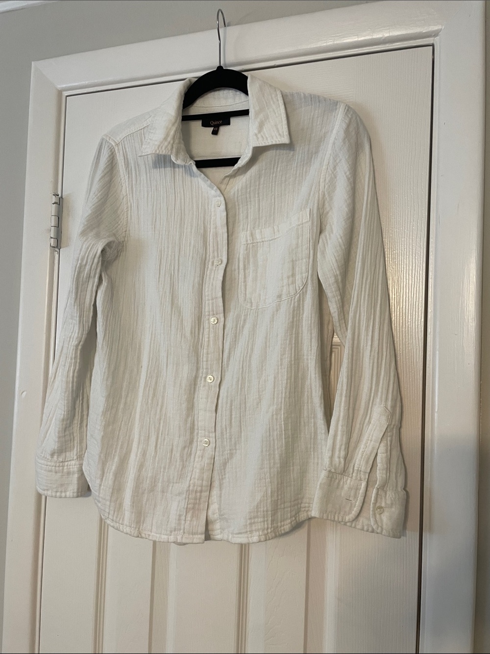 Quince Organic Cotton Muslin Collared Shirt